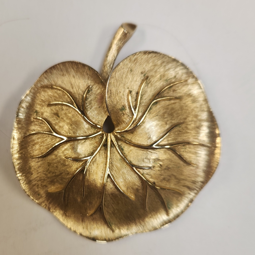 Crown Trifari Leaf Brooch